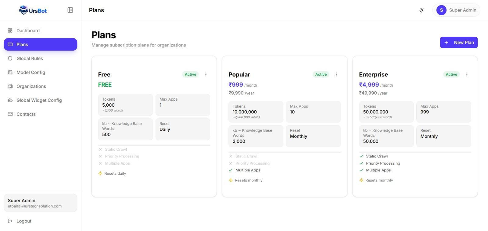 URS Bot operational environment preview